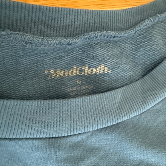 Modcloth Size M Blue Cool Cats Not Cat Calls Long Sleeve Sweatshirt - Picture 6 of 8